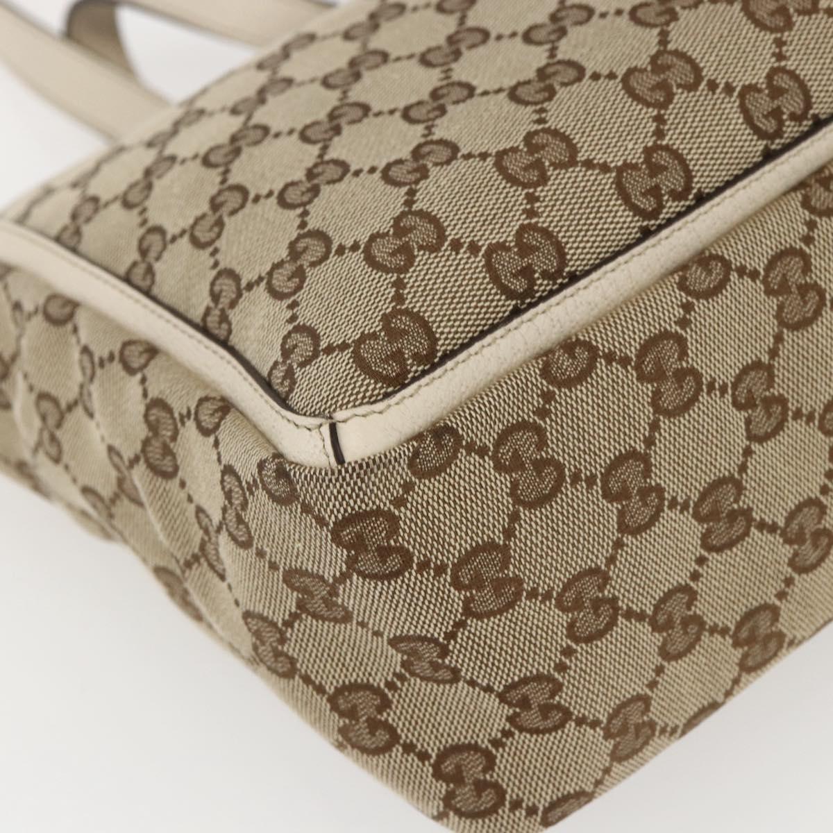 GUCCI GG Canvas Abbey Tote Bag Beige Gold 146247 Auth yk19639V