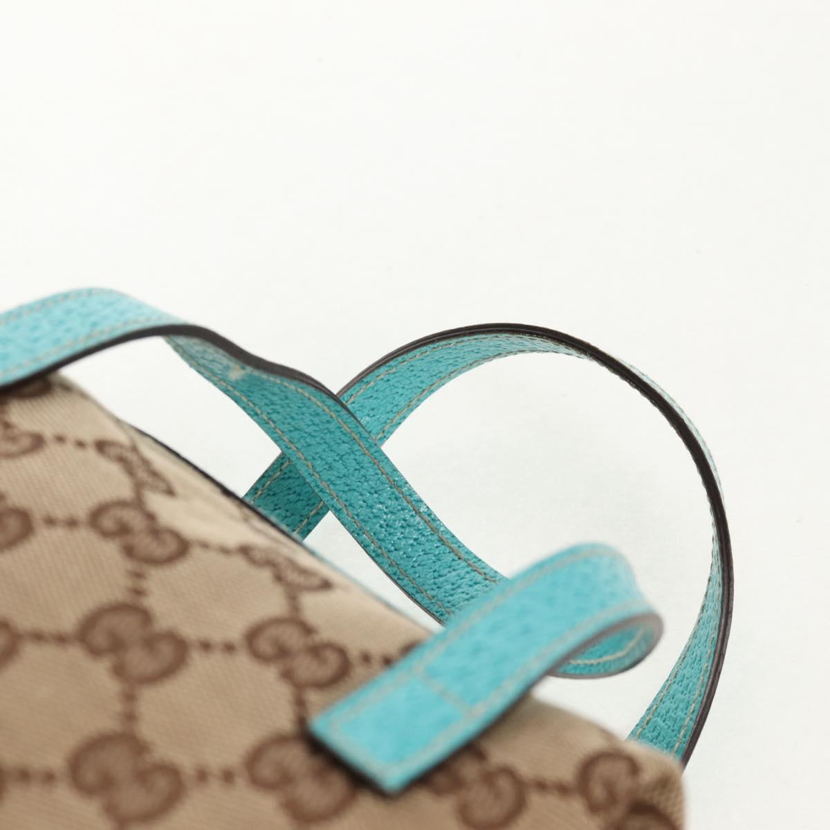 GUCCI GG Canvas Hand Bag Beige 124542 Auth yk19640V