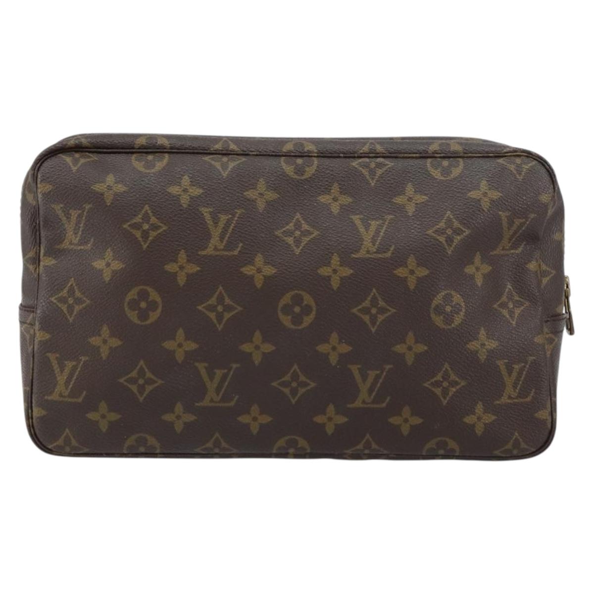 LOUIS VUITTON Monogram Trousse Toilette 28 Clutch Bag M47522 LV Auth yk19641