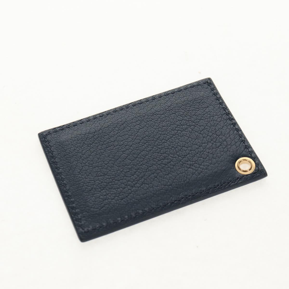 BALENCIAGA Metallic Edge City Hand Bag Leather Navy Gold 432831 Auth yk19642M