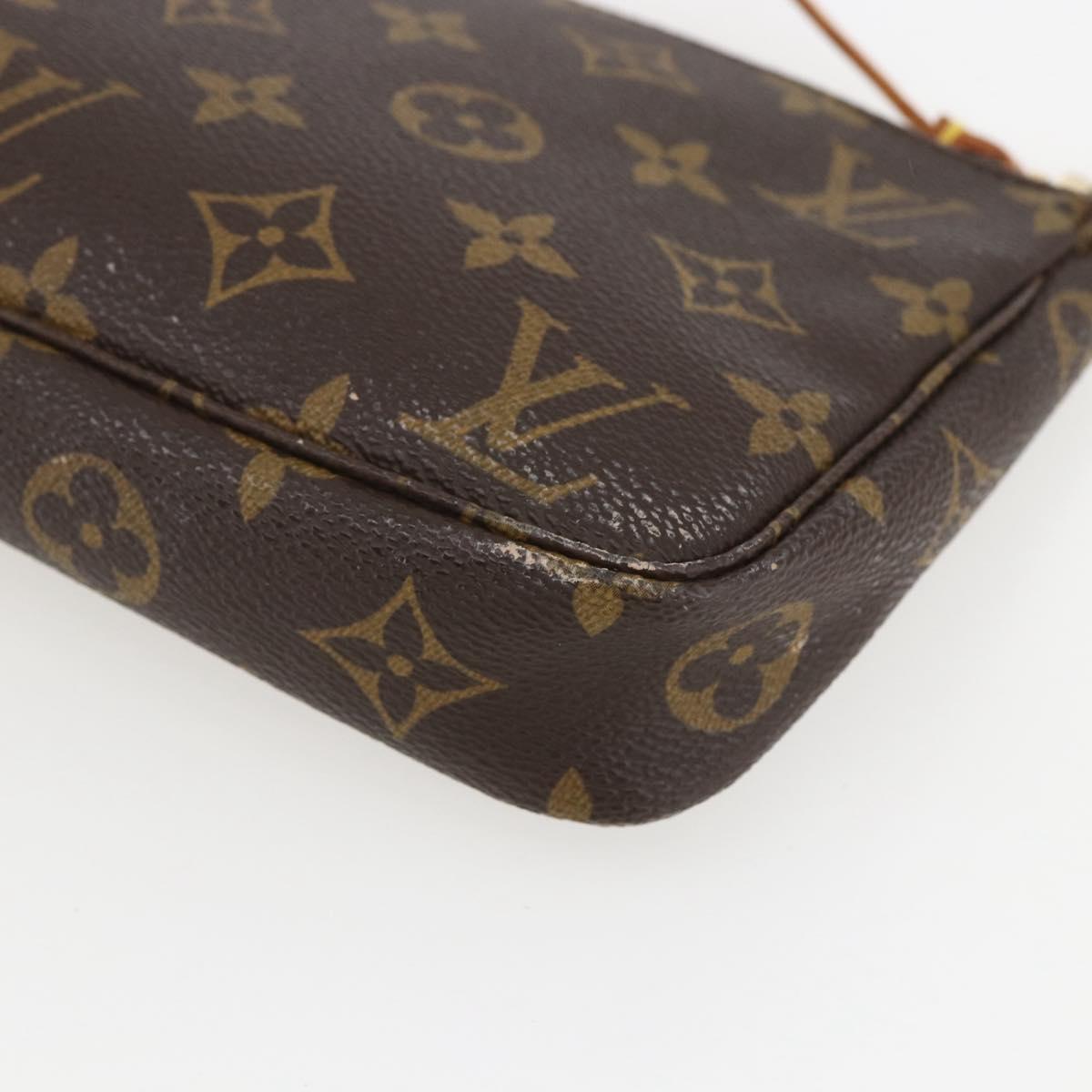 LOUIS VUITTON Monogram Pochette Accessoires Pouch M51980 LV Auth yk19644