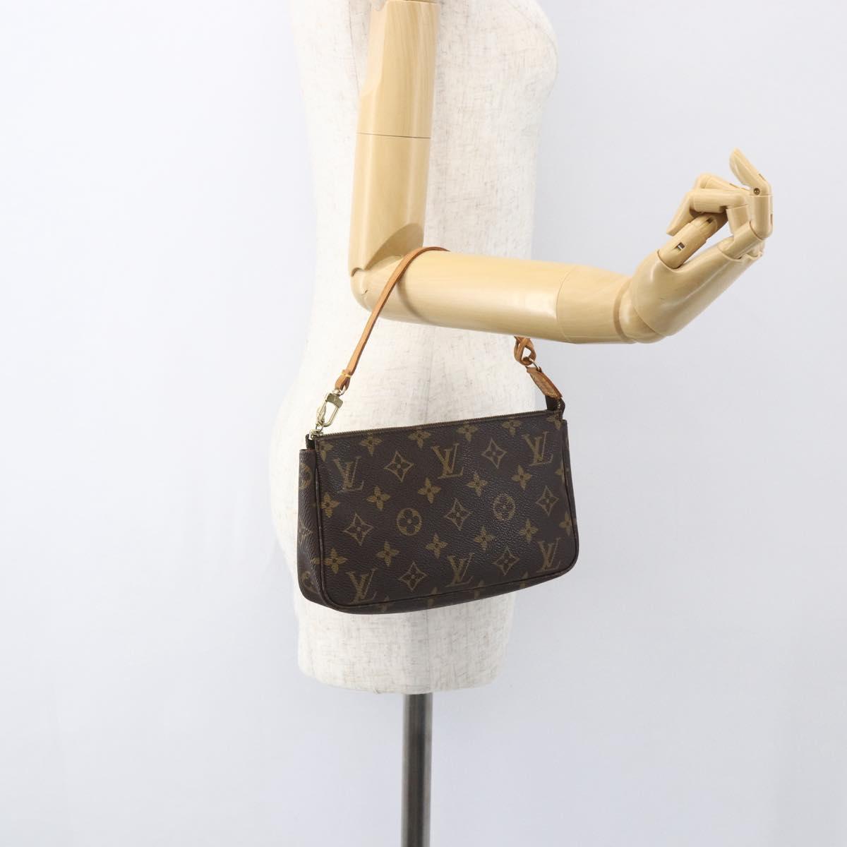 LOUIS VUITTON Monogram Pochette Accessoires Pouch M51980 LV Auth yk19644