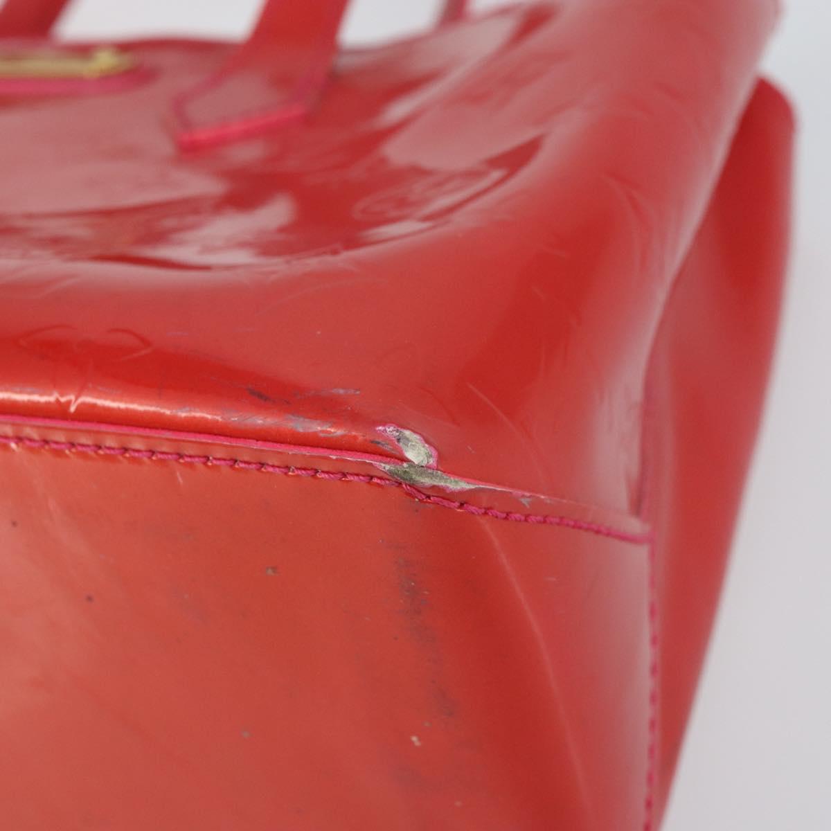 LOUIS VUITTON Vernis Wilshire Boulevard Bag Rose Pop M93643 LV Auth yk19648