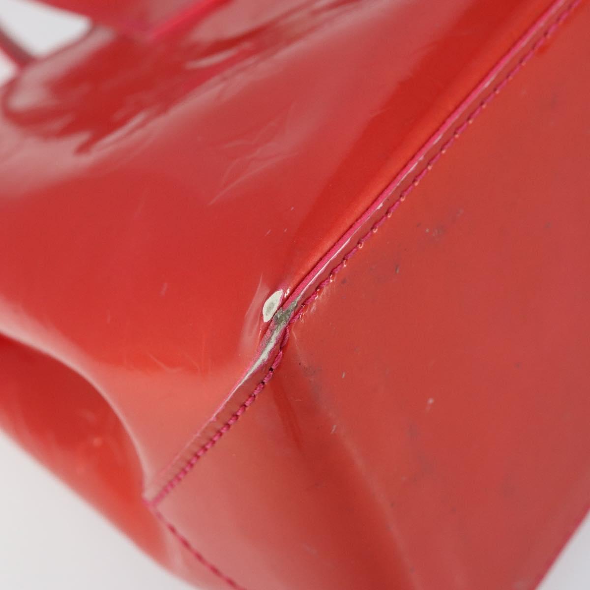 LOUIS VUITTON Vernis Wilshire Boulevard Bag Rose Pop M93643 LV Auth yk19648