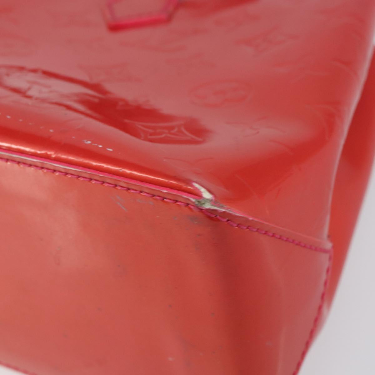 LOUIS VUITTON Vernis Wilshire Boulevard Bag Rose Pop M93643 LV Auth yk19648