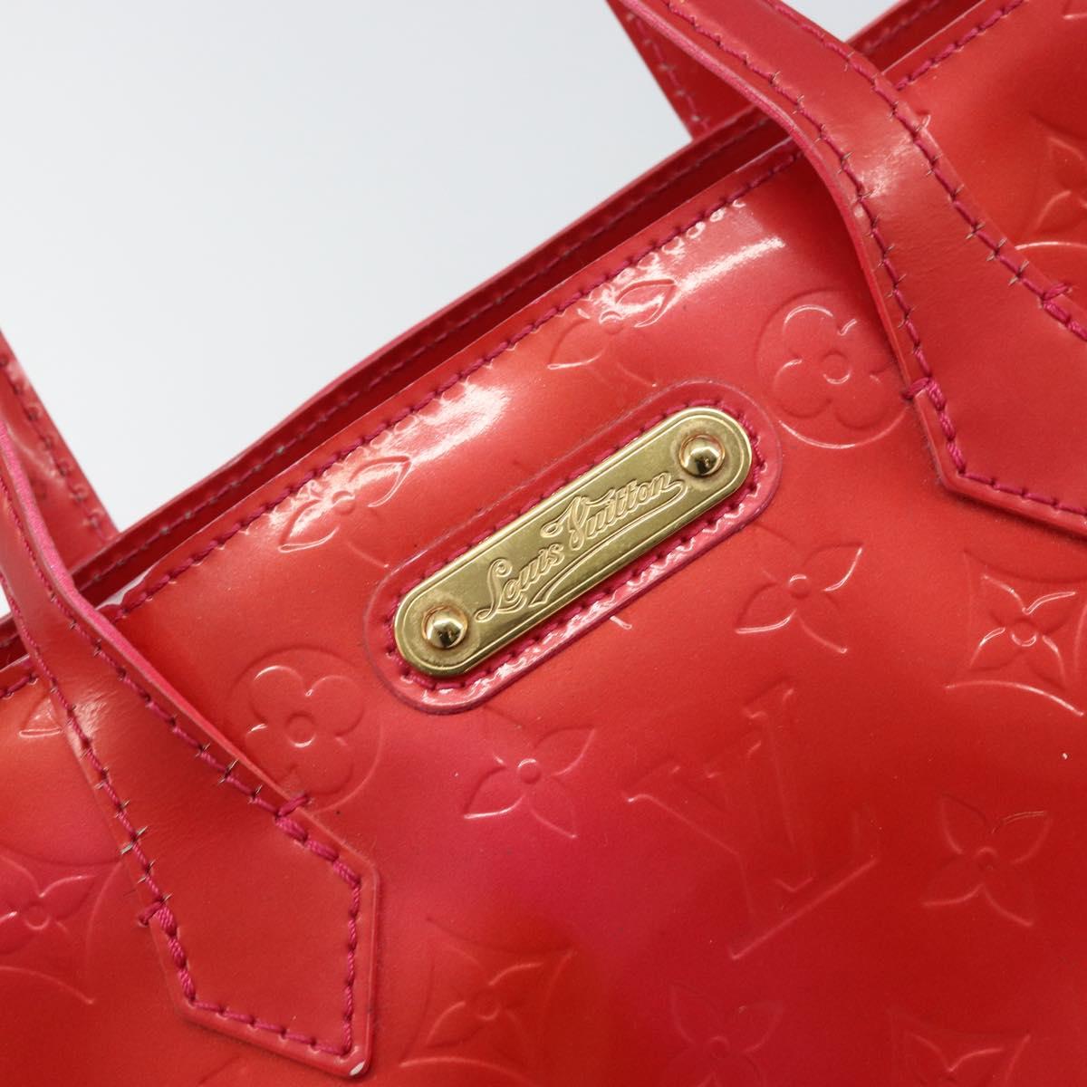 LOUIS VUITTON Vernis Wilshire Boulevard Bag Rose Pop M93643 LV Auth yk19648