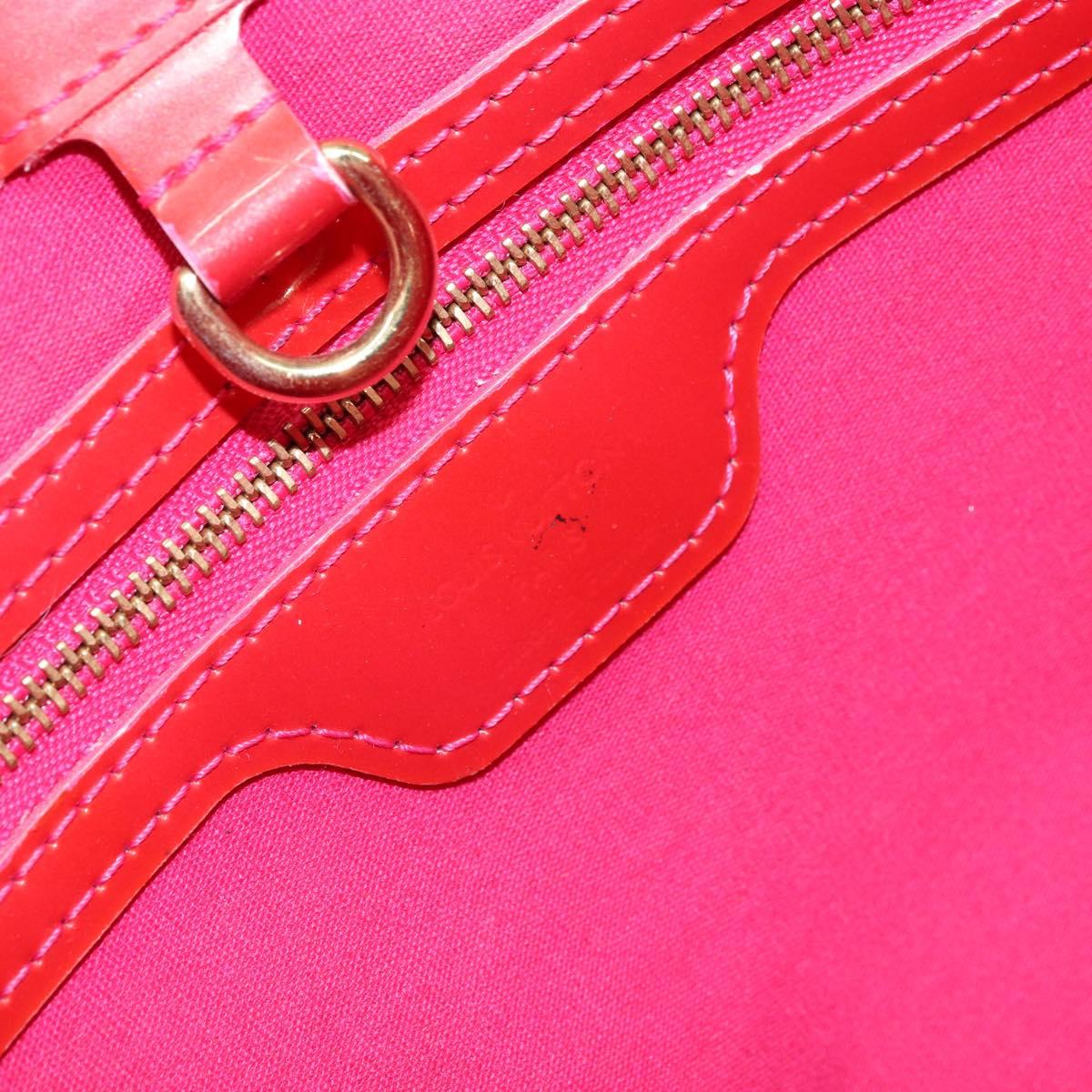 LOUIS VUITTON Vernis Wilshire Boulevard Bag Rose Pop M93643 LV Auth yk19648