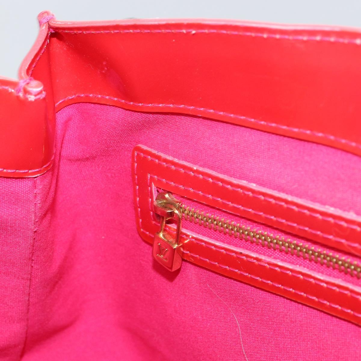 LOUIS VUITTON Vernis Wilshire Boulevard Bag Rose Pop M93643 LV Auth yk19648