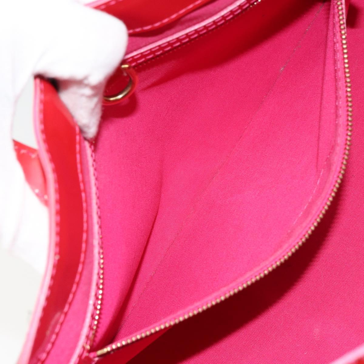 LOUIS VUITTON Vernis Wilshire Boulevard Bag Rose Pop M93643 LV Auth yk19648