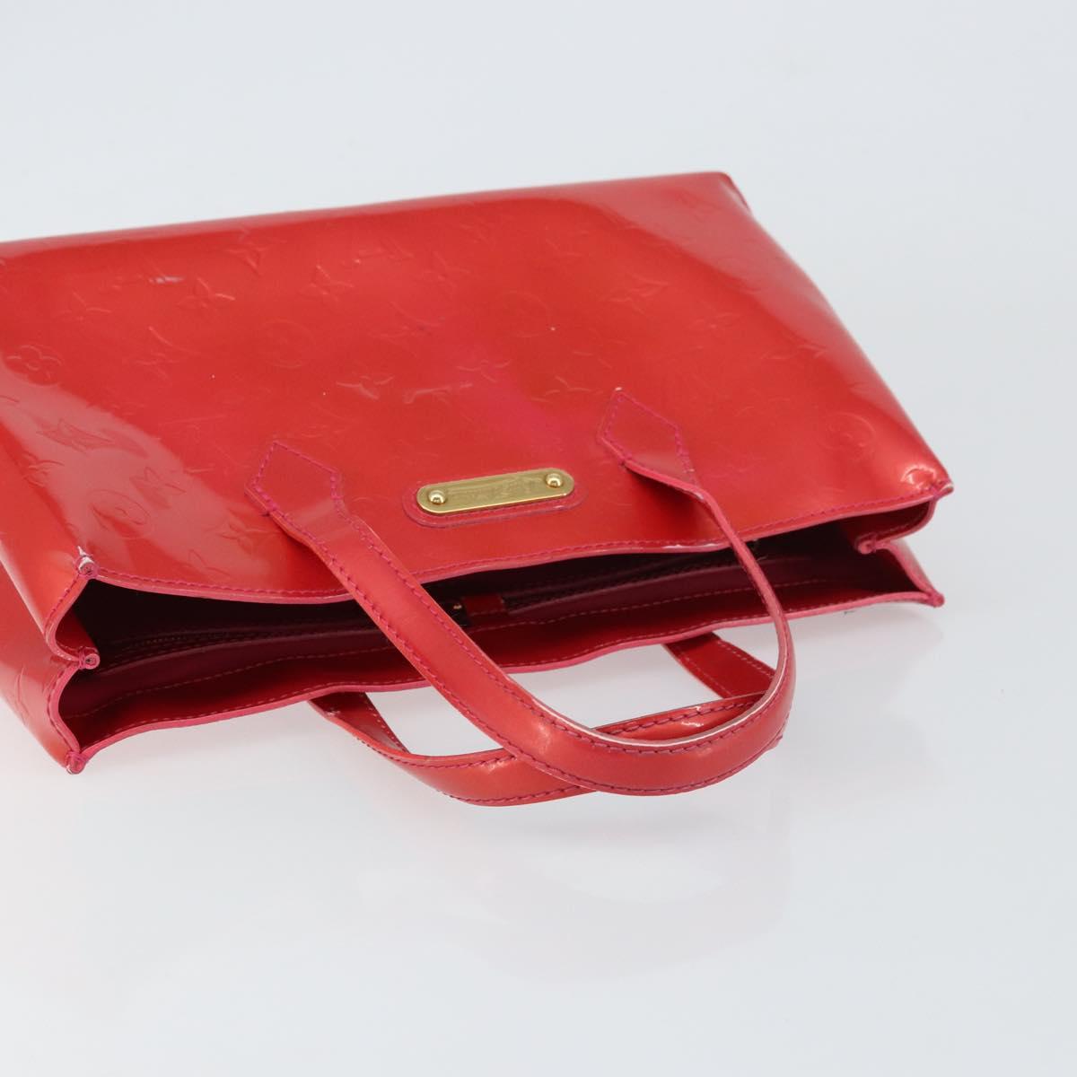 LOUIS VUITTON Vernis Wilshire Boulevard Bag Rose Pop M93643 LV Auth yk19648