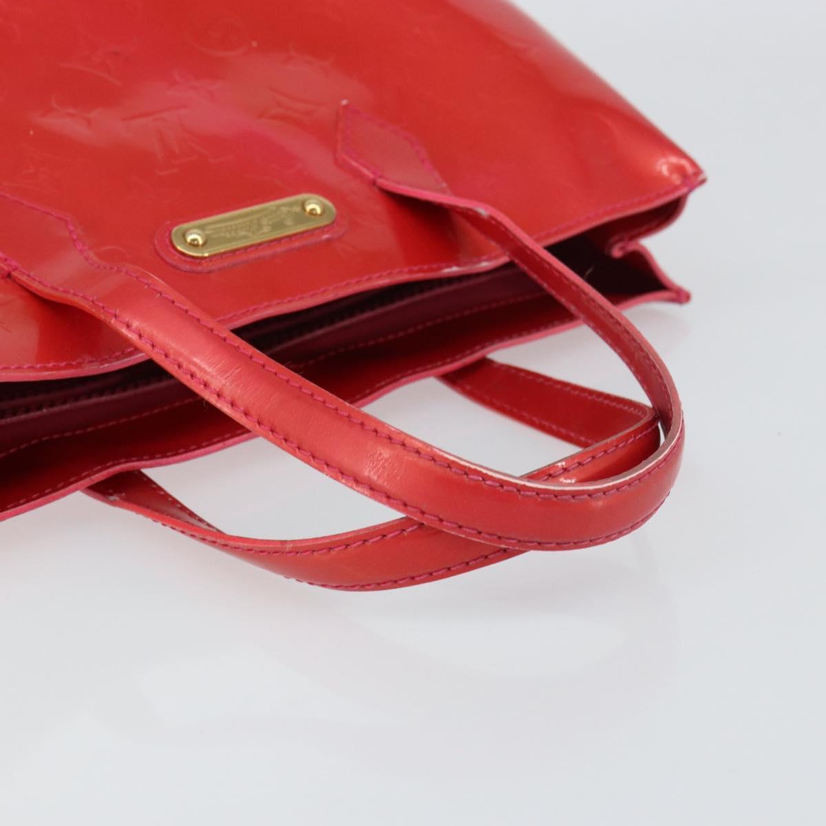 LOUIS VUITTON Vernis Wilshire Boulevard Bag Rose Pop M93643 LV Auth yk19648