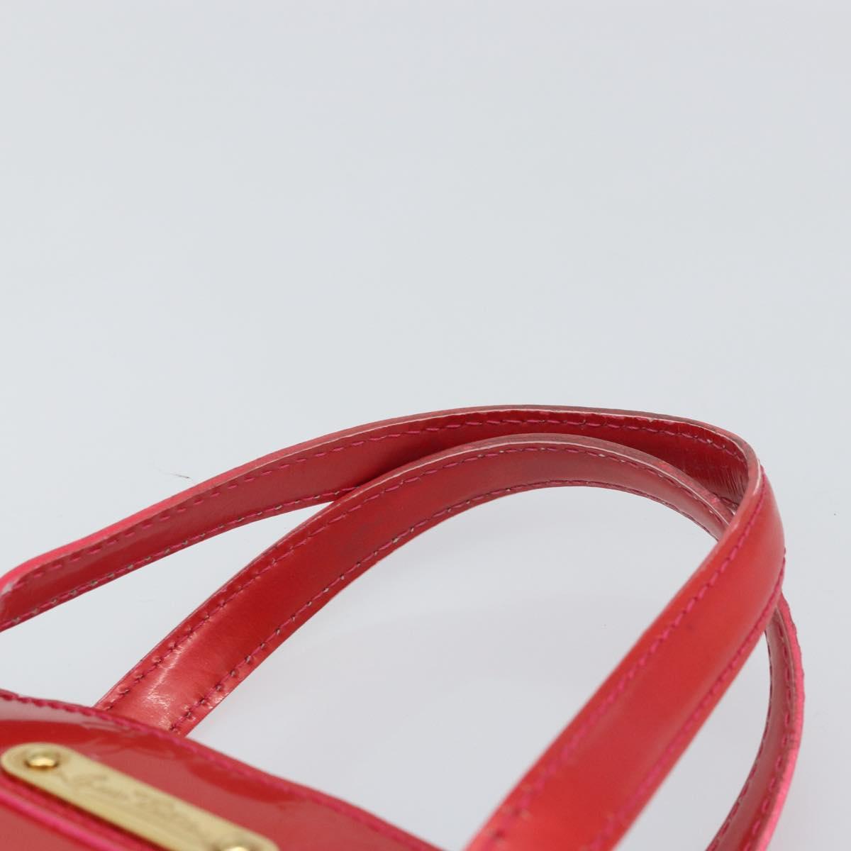 LOUIS VUITTON Vernis Wilshire Boulevard Bag Rose Pop M93643 LV Auth yk19648
