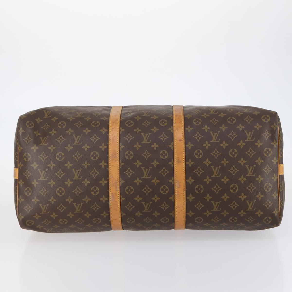 LOUIS VUITTON Monogram Keepall Bandouliere 60 Boston Bag M41412 LV Auth yk19653