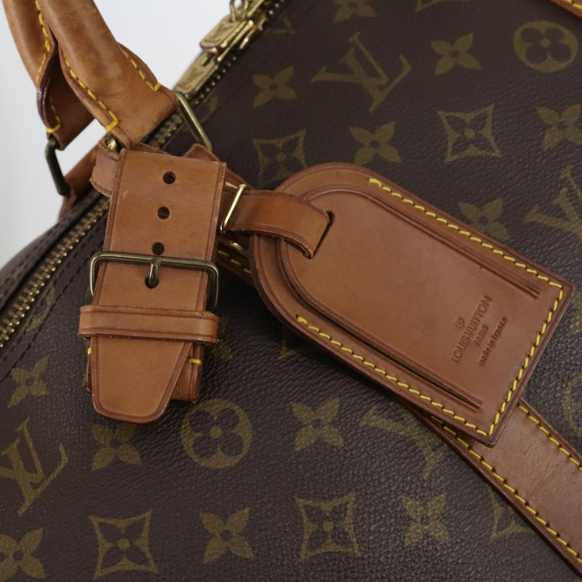 LOUIS VUITTON Monogram Keepall 55 Boston Bag M41424 LV Auth yk19654