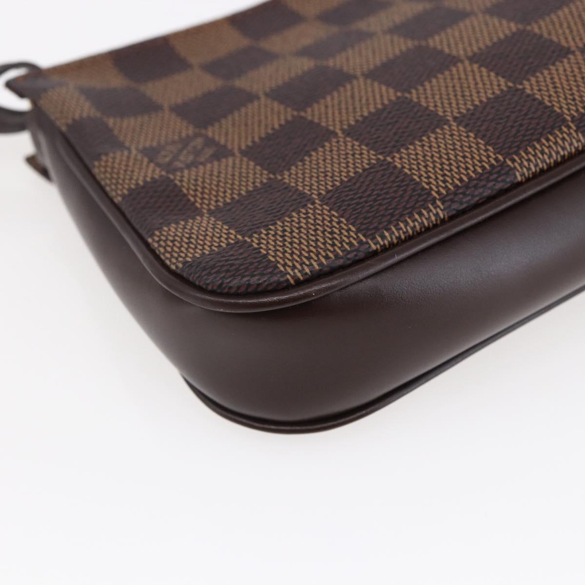LOUIS VUITTON Damier Ebene Navona Accessory Pouch N51983 LV Auth yk19655V