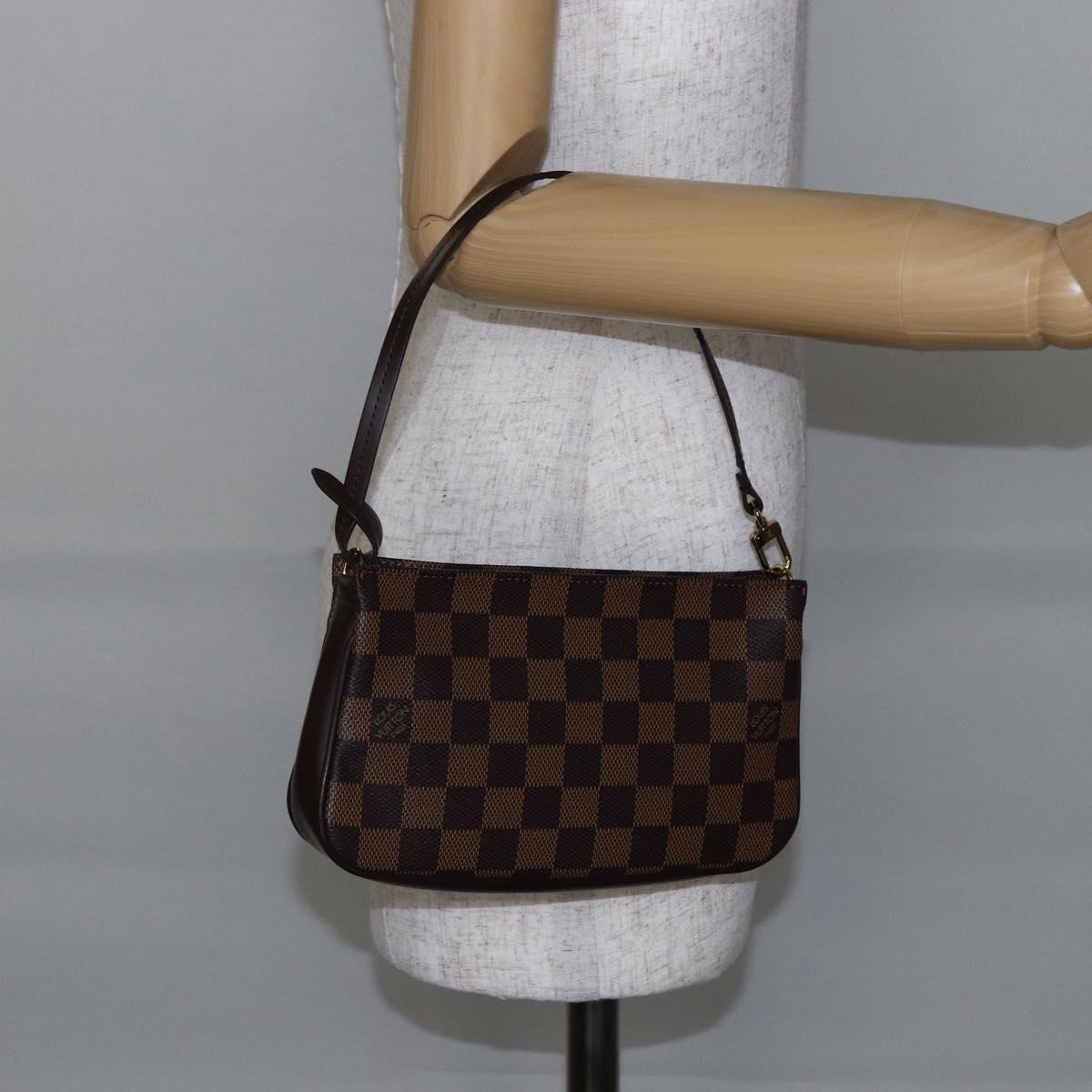 LOUIS VUITTON Damier Ebene Navona Accessory Pouch N51983 LV Auth yk19655V