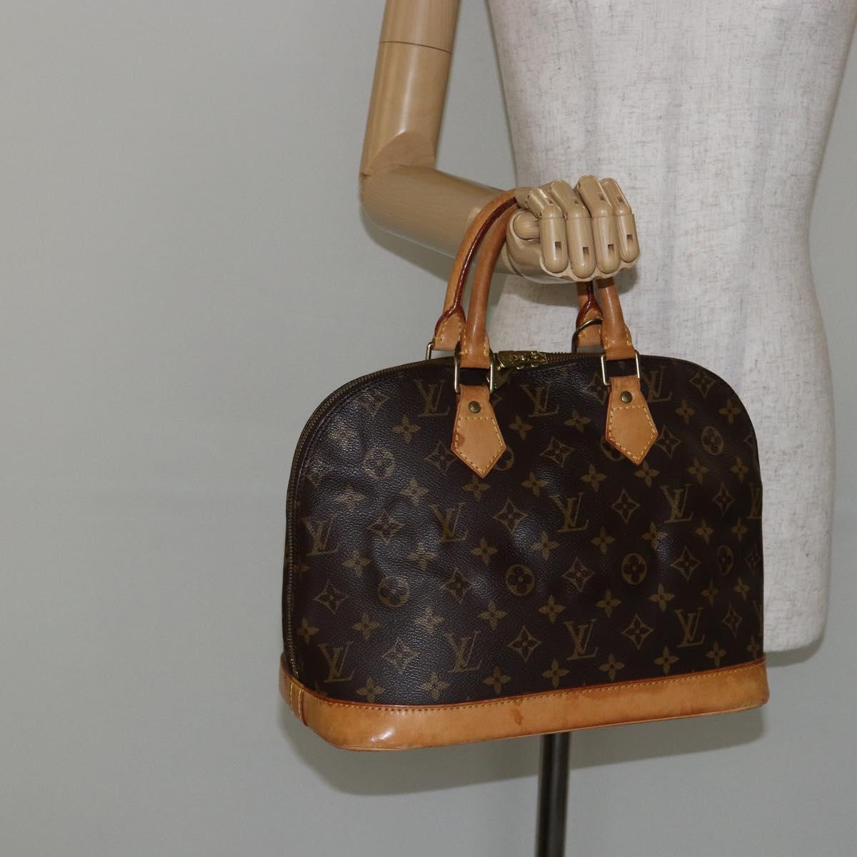 LOUIS VUITTON Monogram Alma Hand Bag M51130 LV Auth yk19656