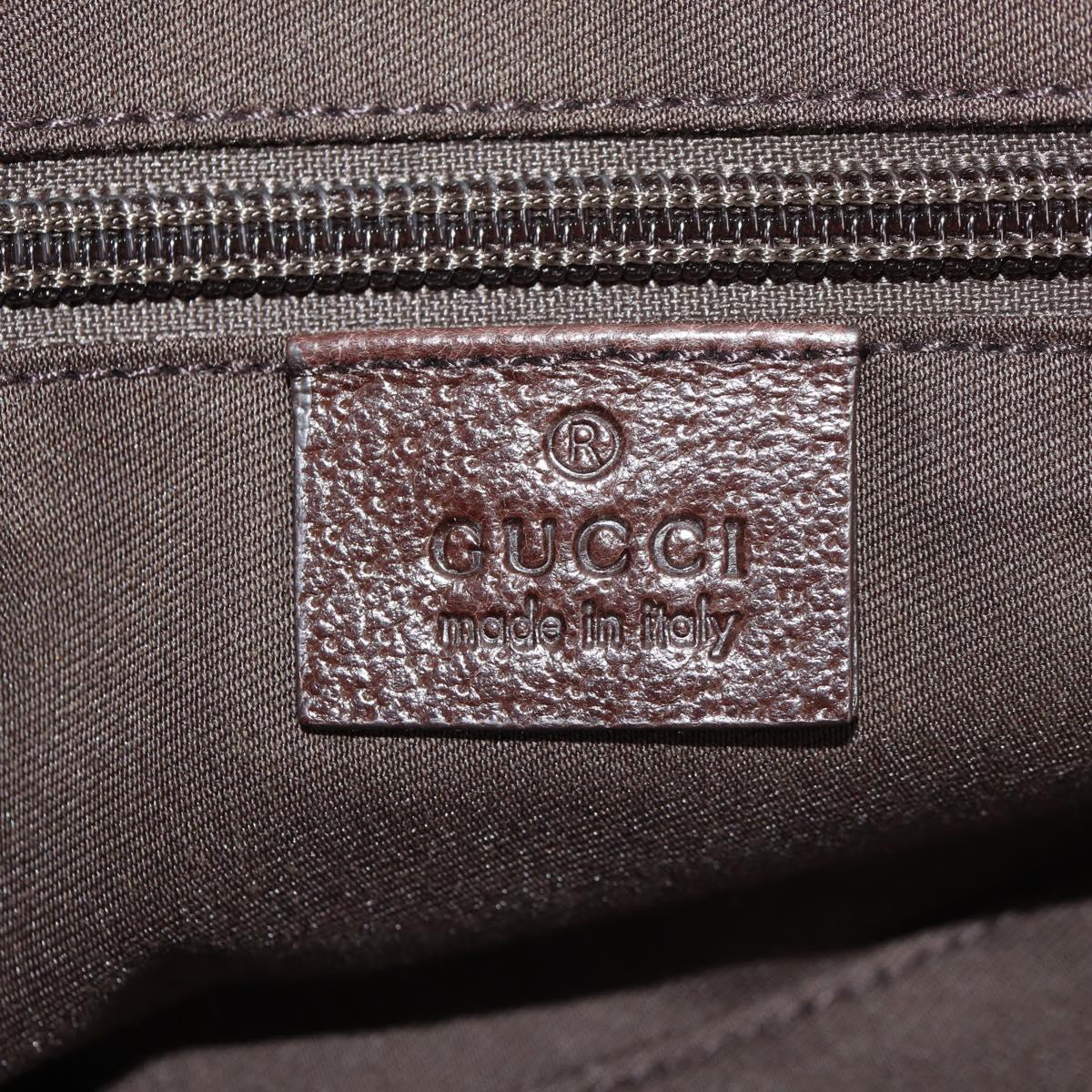 GUCCI GG Canvas Shoulder Bag Beige Silver 146236 Auth yk19669V