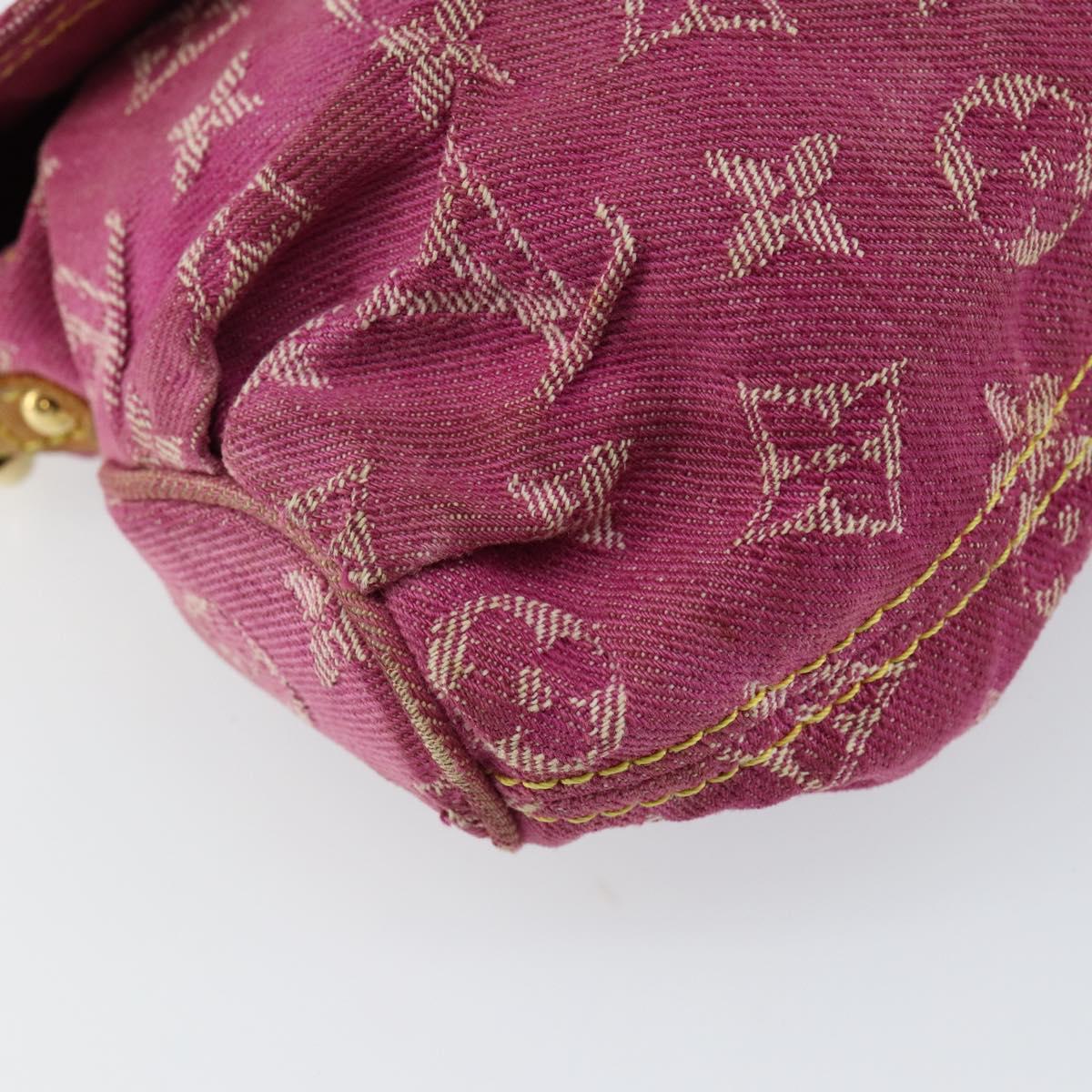 LOUIS VUITTON Monogram Denim Mini Preity Bag Pink M95216 LV Auth yk19674