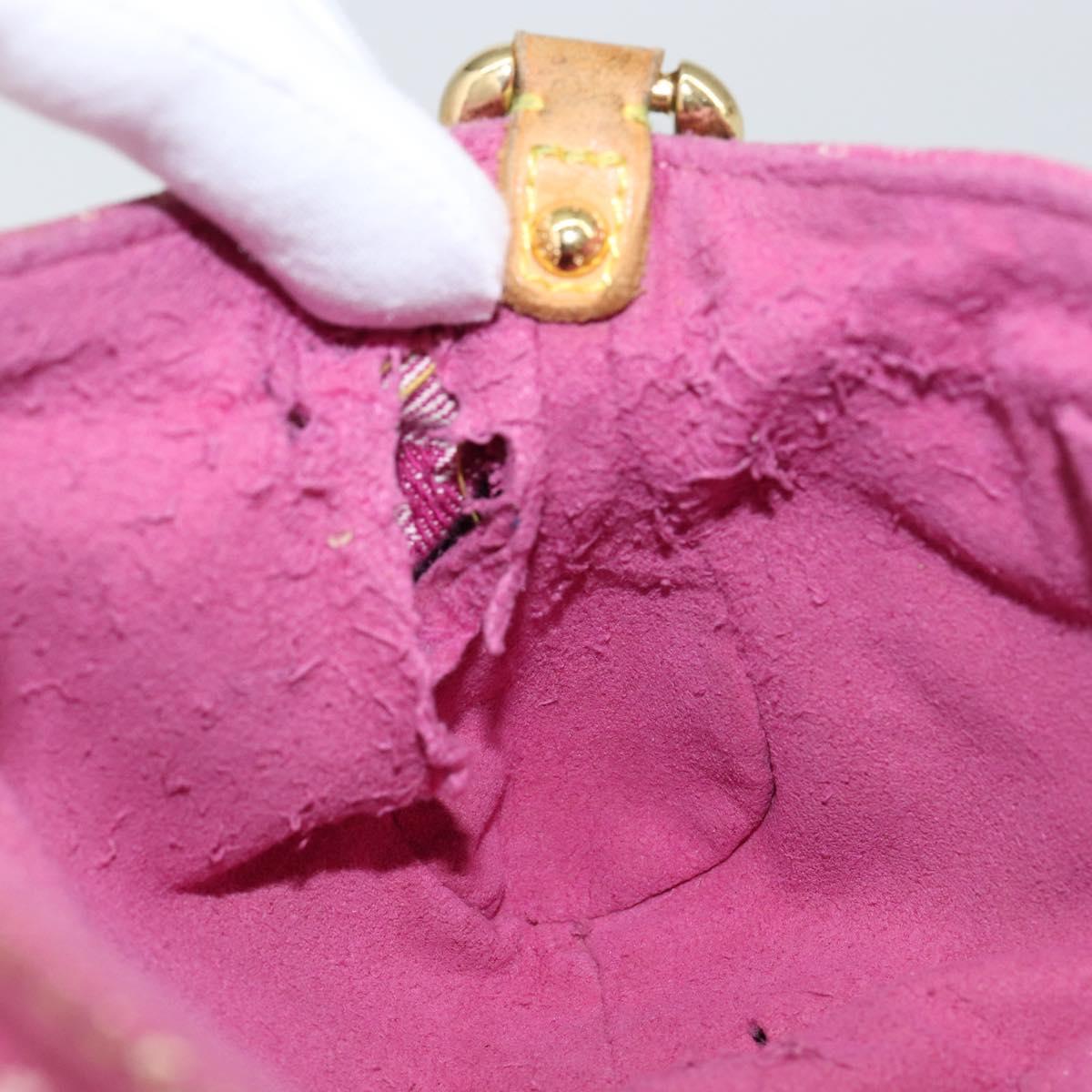 LOUIS VUITTON Monogram Denim Mini Preity Bag Pink M95216 LV Auth yk19674