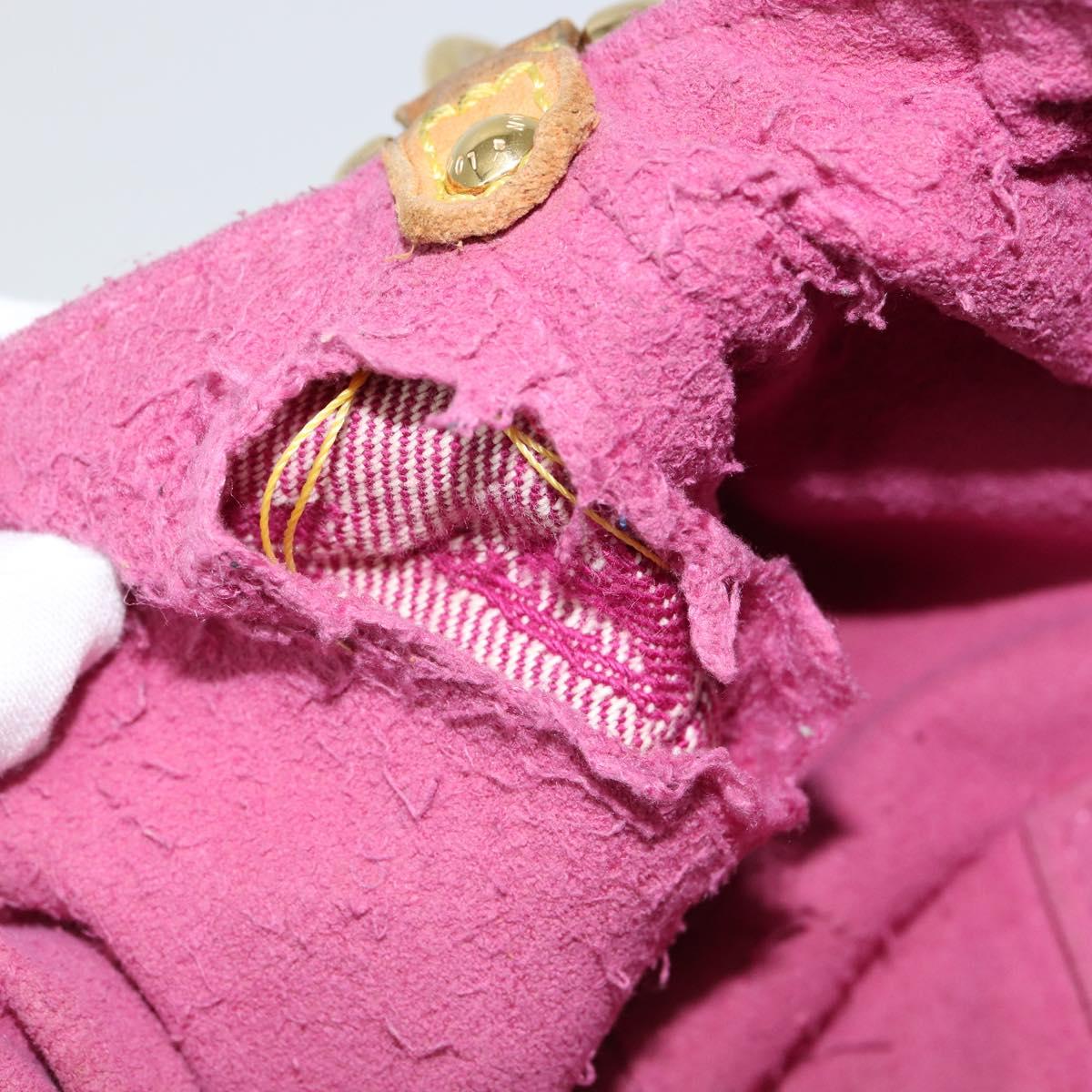 LOUIS VUITTON Monogram Denim Mini Preity Bag Pink M95216 LV Auth yk19674