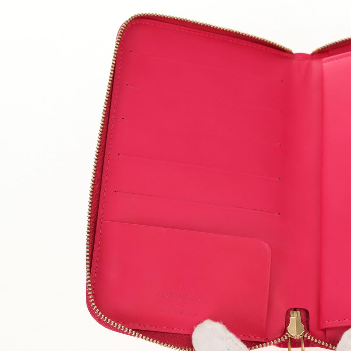 LOUIS VUITTON Monogram Vernis Eldridge Wallet Fuchsia Pink M91240 Auth yk19678V