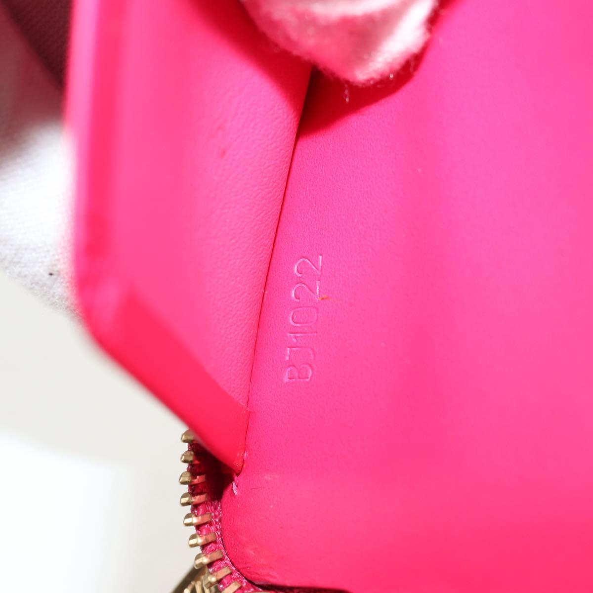 LOUIS VUITTON Monogram Vernis Eldridge Wallet Fuchsia Pink M91240 Auth yk19678V