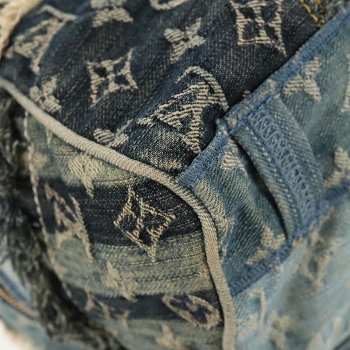 LOUIS VUITTON Monogram Denim Patchwork Speedy 30 Bag Blue M95380 Auth yk19687A