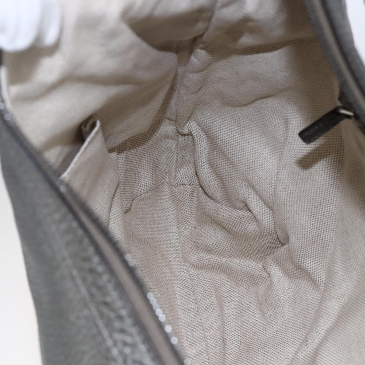 GUCCI Soho Chain Shoulder Bag Leather Silver tone 326706 Auth yk19690