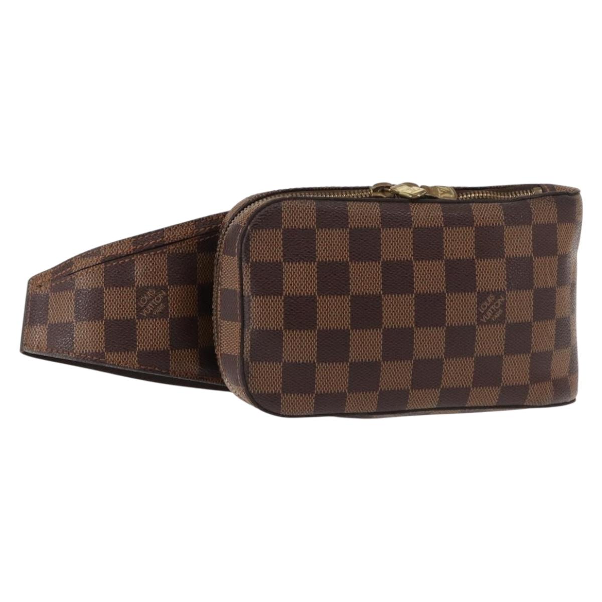 LOUIS VUITTON Damier Ebene Geronimos Shoulder Bag N51994 LV Auth yk19692