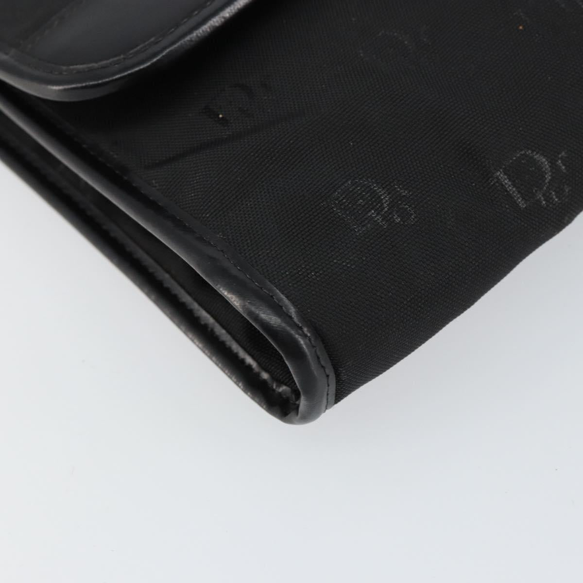 Christian Dior Chain Shoulder Bag Nylon Black Gold Auth yk19698