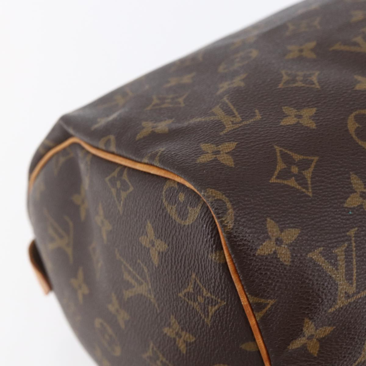 LOUIS VUITTON Monogram Speedy 30 Hand Bag M41526 LV Auth yk19699