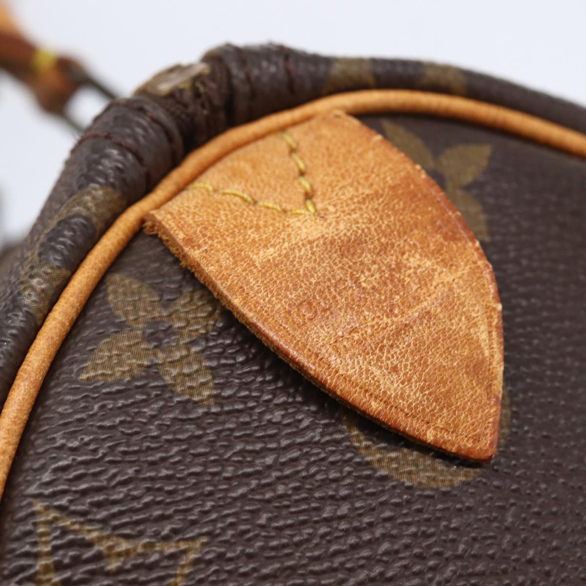 LOUIS VUITTON Monogram Speedy 30 Hand Bag M41526 LV Auth yk19699