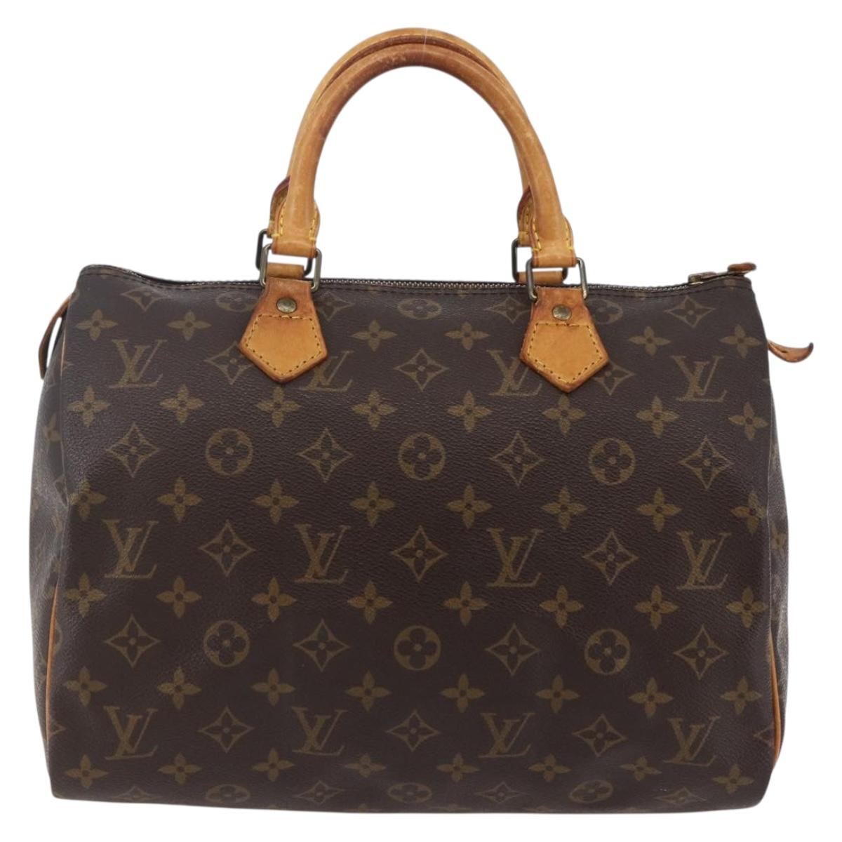 LOUIS VUITTON Monogram Speedy 30 Hand Bag M41526 LV Auth yk19699