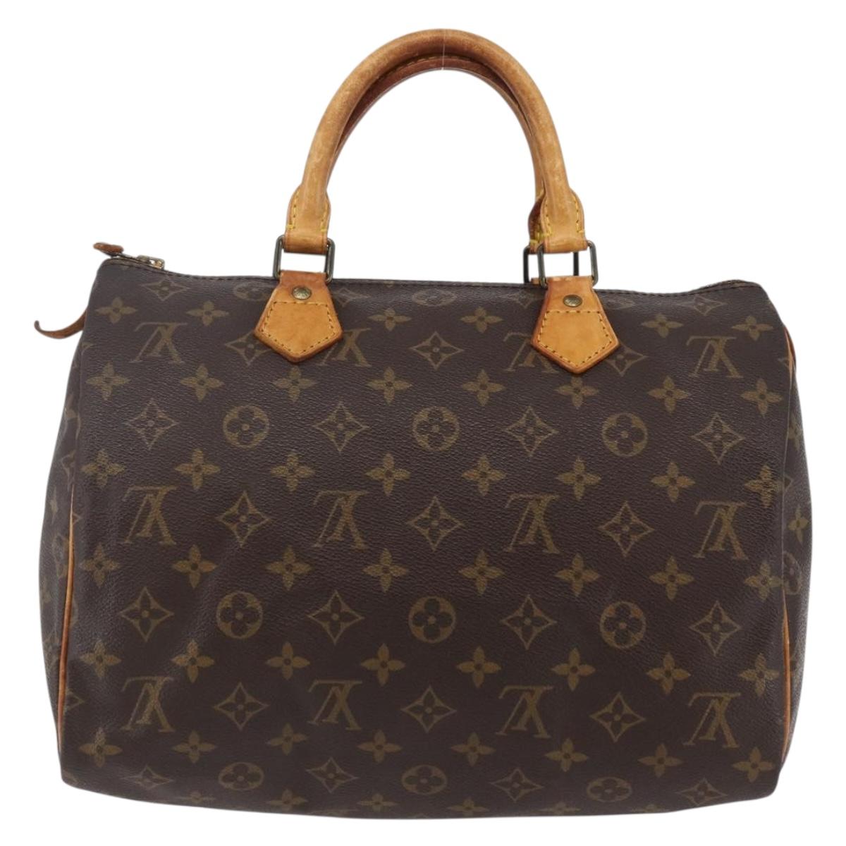 LOUIS VUITTON Monogram Speedy 30 Hand Bag M41526 LV Auth yk19699