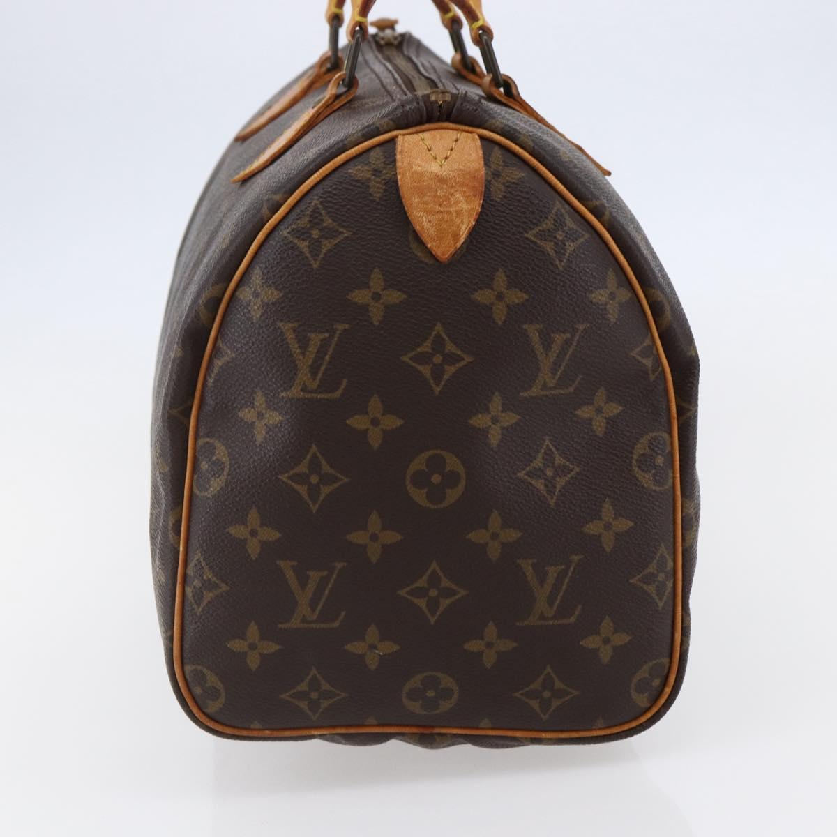 LOUIS VUITTON Monogram Speedy 30 Hand Bag M41526 LV Auth yk19699