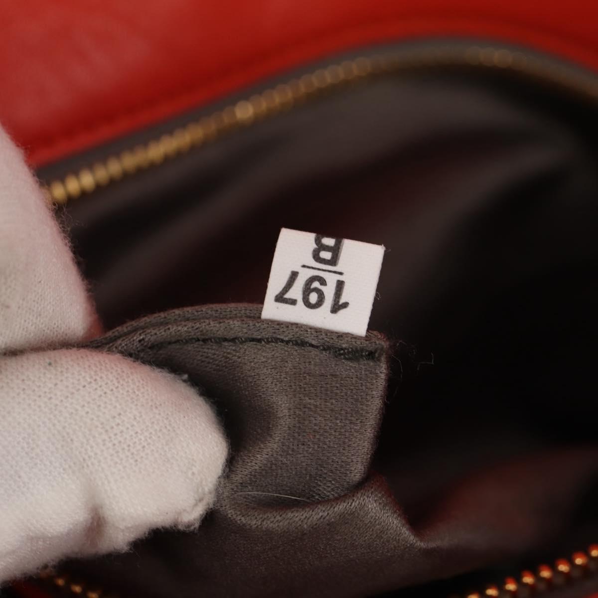 Miu Miu Matelasse Bijoux Shoulder Bag Leather Orange Gold Auth yk19711V