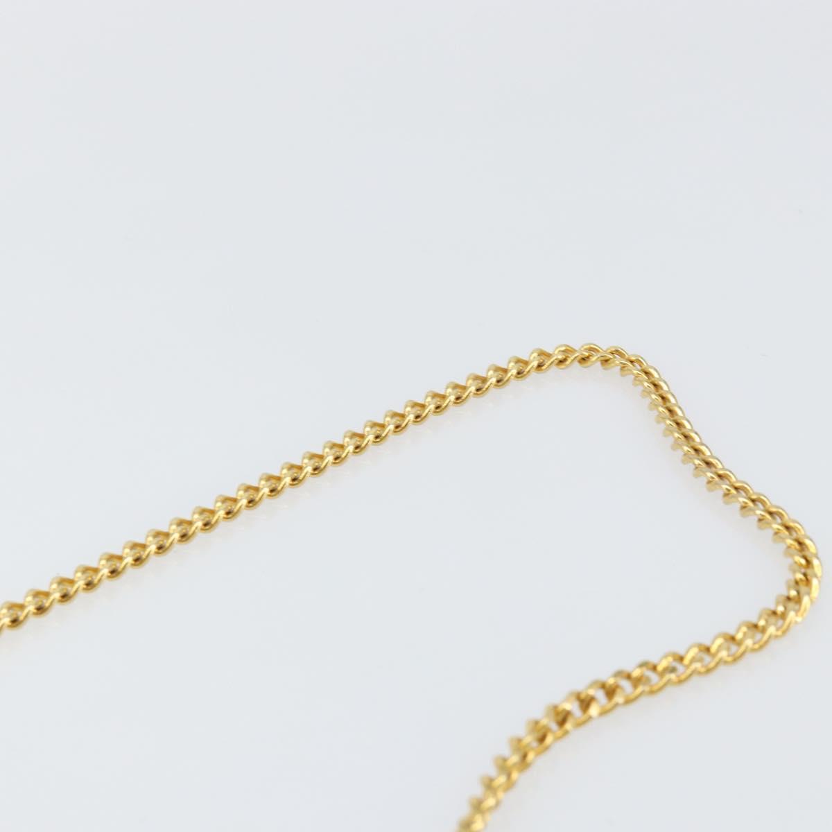 Christian Dior Honeycomb Canvas Chain Shoulder Bag PVC Black Gold Auth yk19714