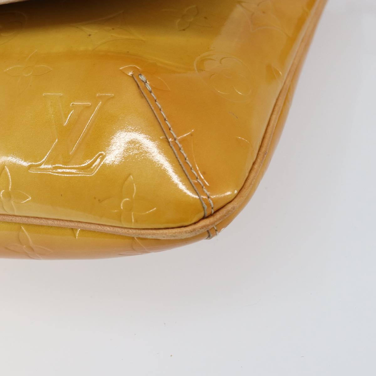 LOUIS VUITTON Monogram Vernis Thompson Street Bag Beige M91301 LV Auth yk19727