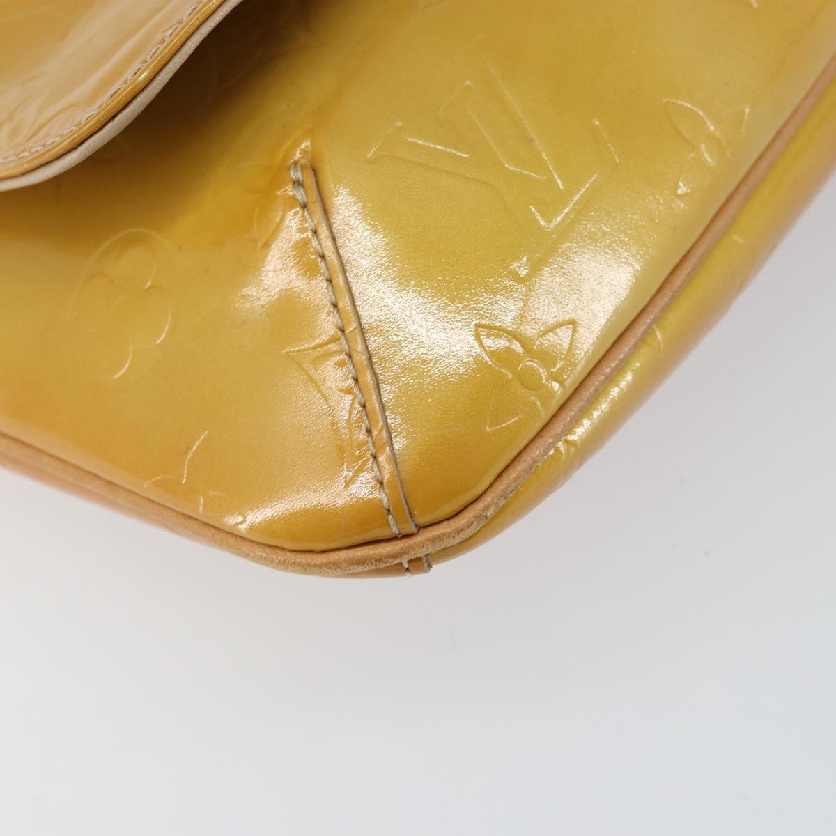 LOUIS VUITTON Monogram Vernis Thompson Street Bag Beige M91301 LV Auth yk19727