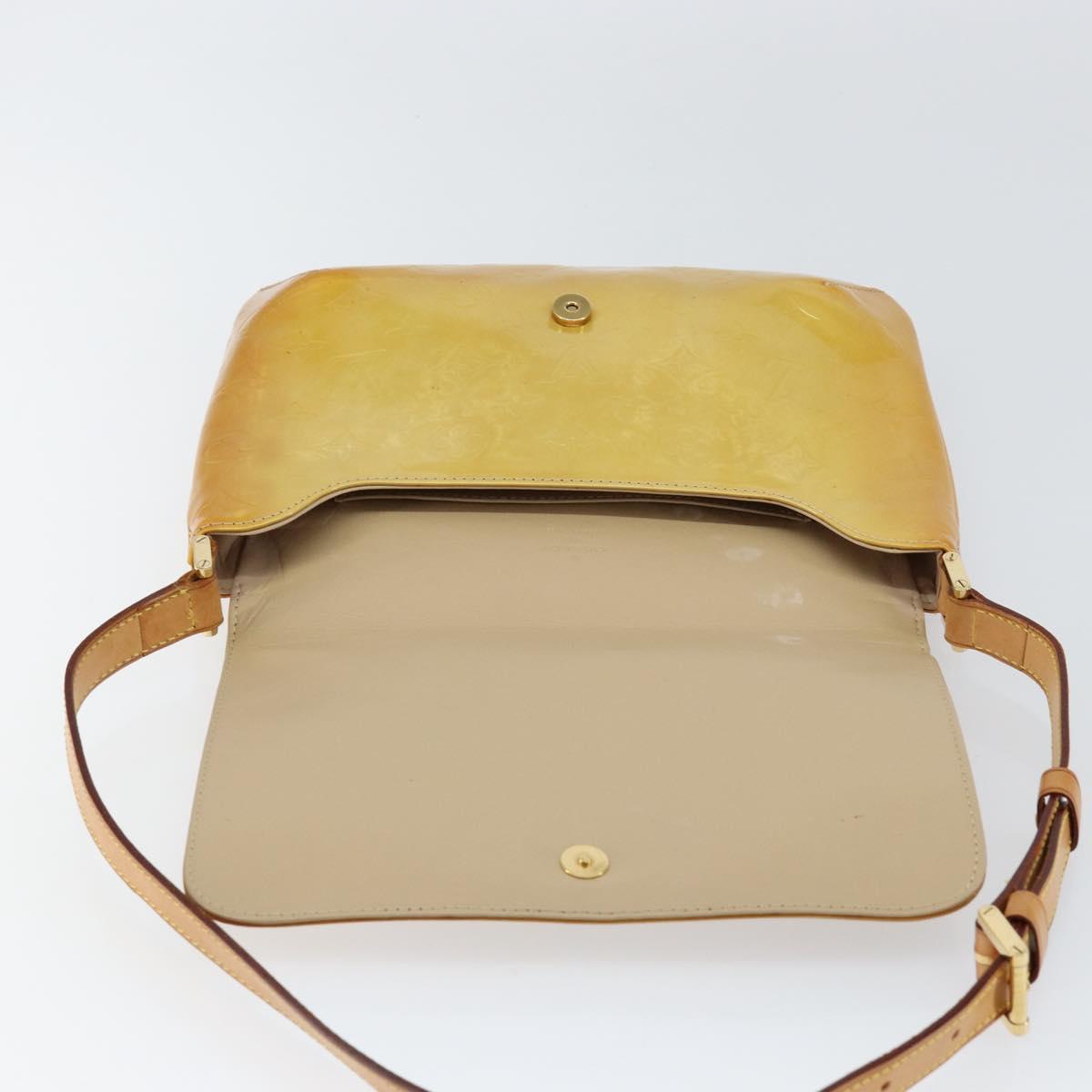 LOUIS VUITTON Monogram Vernis Thompson Street Bag Beige M91301 LV Auth yk19727