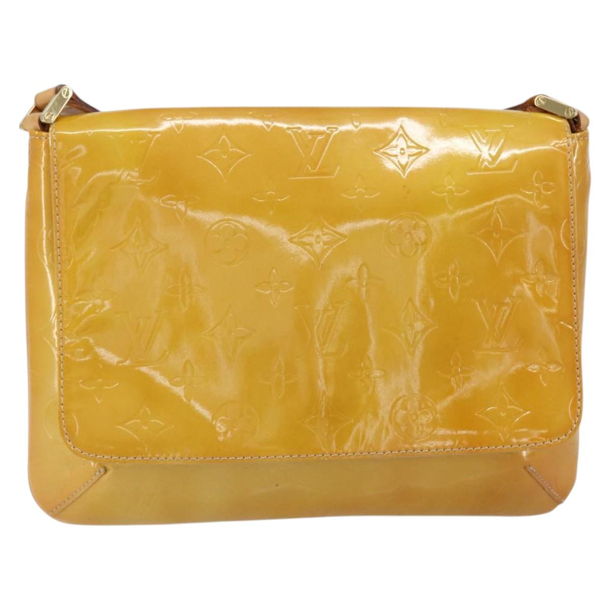 LOUIS VUITTON Monogram Vernis Thompson Street Bag Beige M91301 LV Auth yk19727