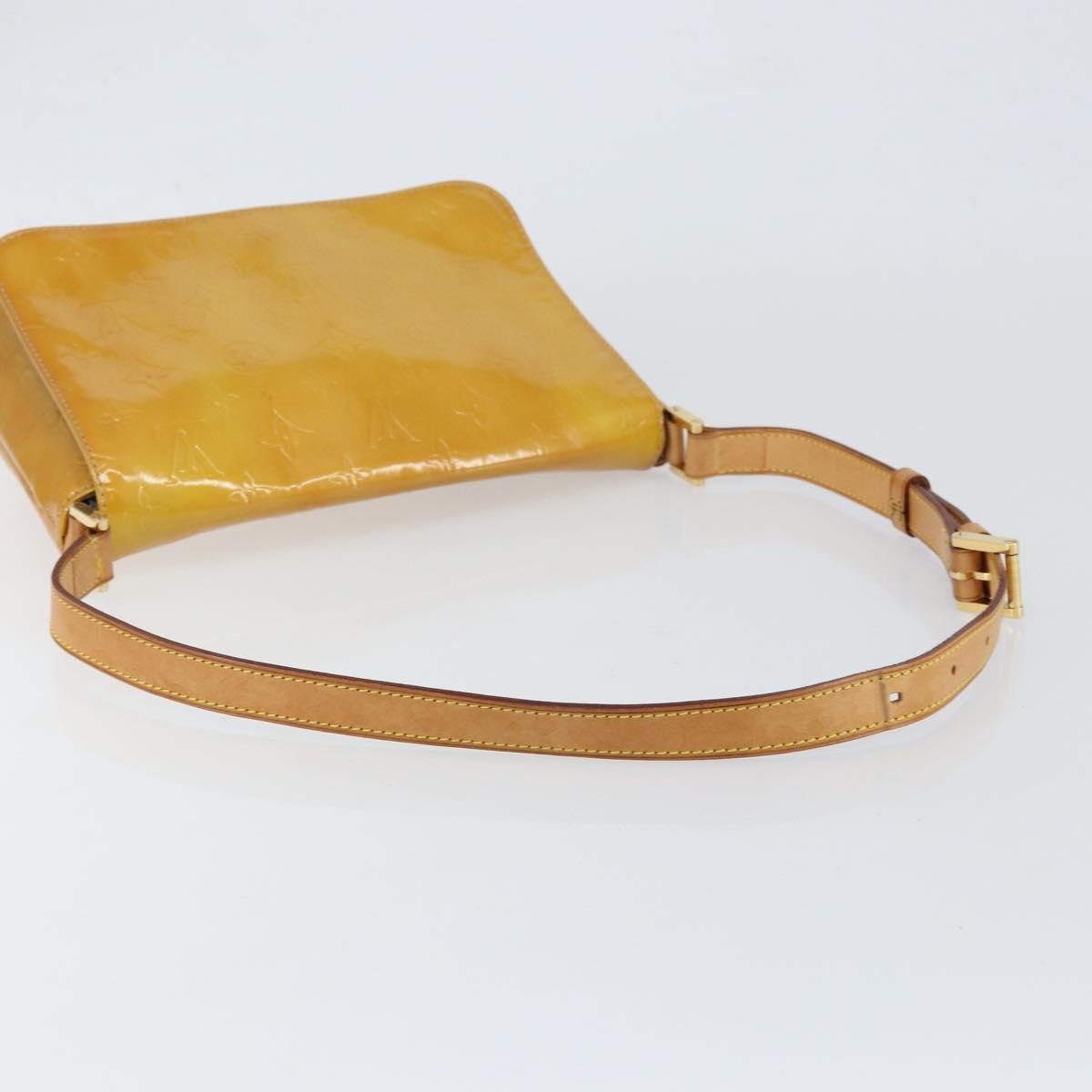 LOUIS VUITTON Monogram Vernis Thompson Street Bag Beige M91301 LV Auth yk19727