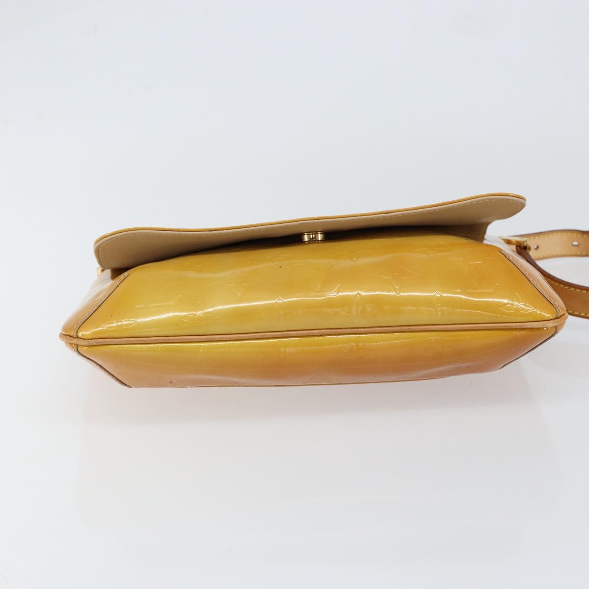 LOUIS VUITTON Monogram Vernis Thompson Street Bag Beige M91301 LV Auth yk19727