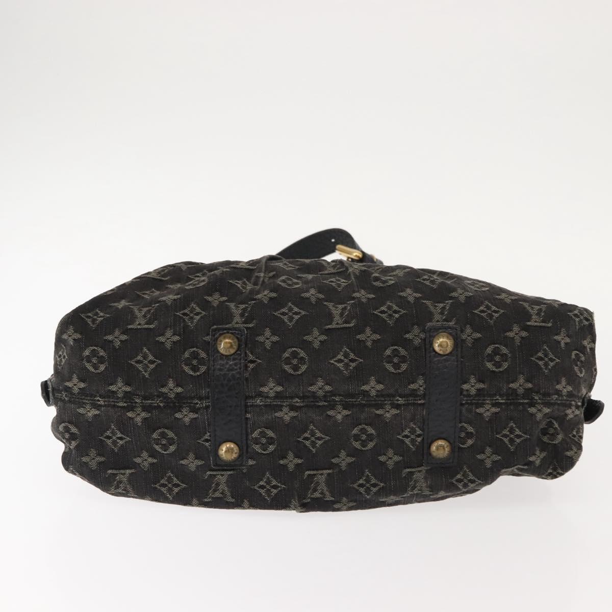 LOUIS VUITTON Monogram Denim Neo Cabby MM Bag 2way Black M95351 LV Auth yk19739