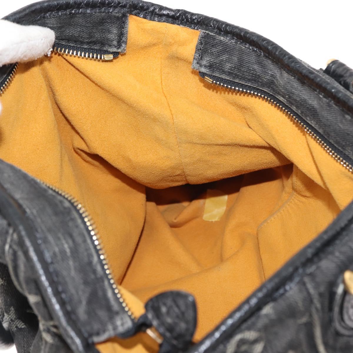 LOUIS VUITTON Monogram Denim Neo Cabby MM Bag 2way Black M95351 LV Auth yk19739