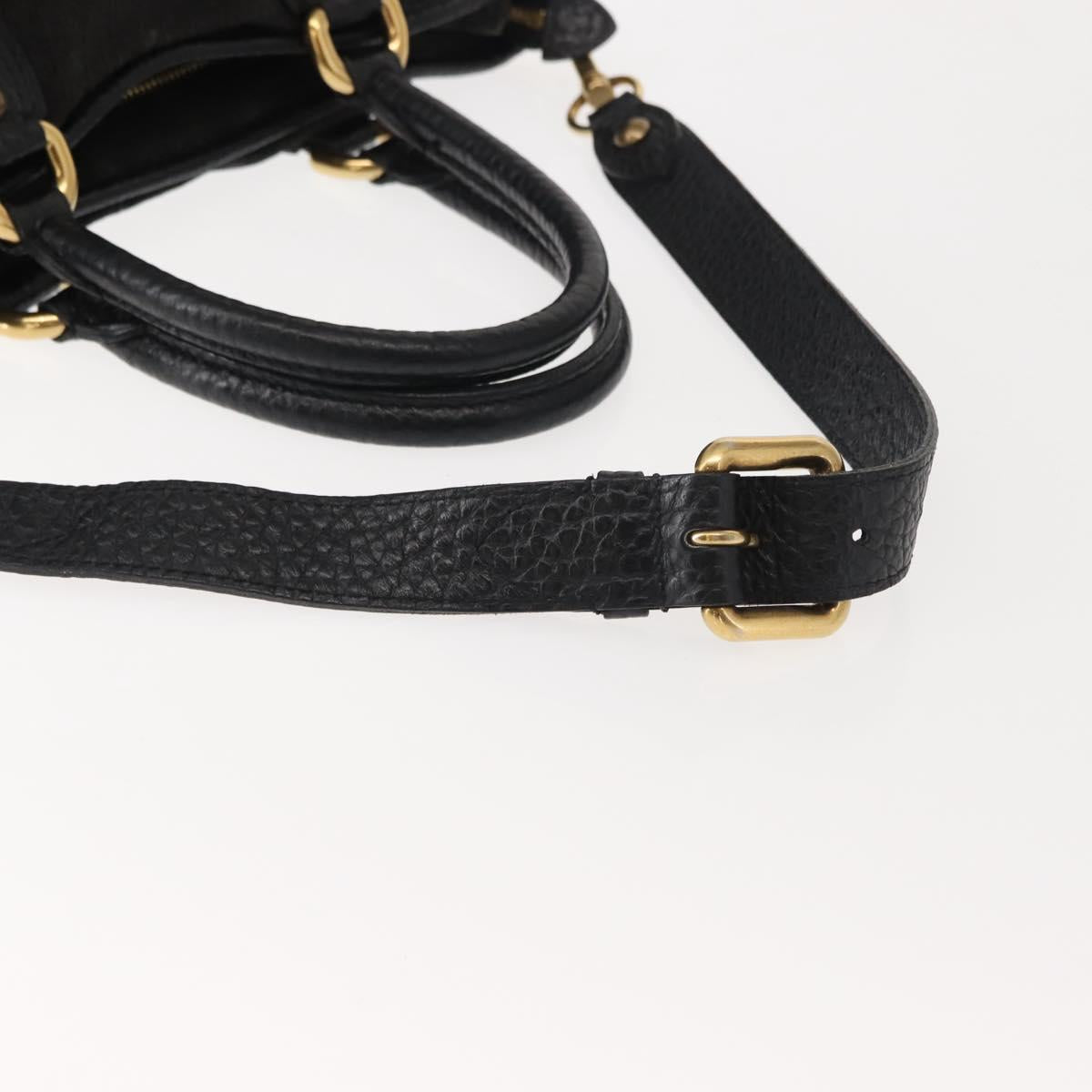 LOUIS VUITTON Monogram Denim Neo Cabby MM Bag 2way Black M95351 LV Auth yk19739