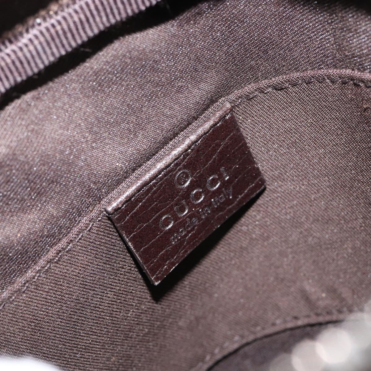 GUCCI GG Supreme Shoulder Bag PVC Beige Silver 122754 Auth yk19762