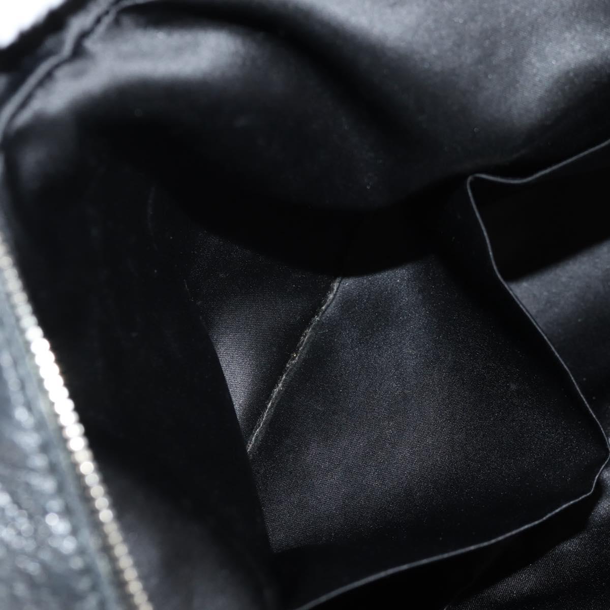 SAINT LAURENT Shoulder Bag Leather Black Silver 227747 Auth yk19763V