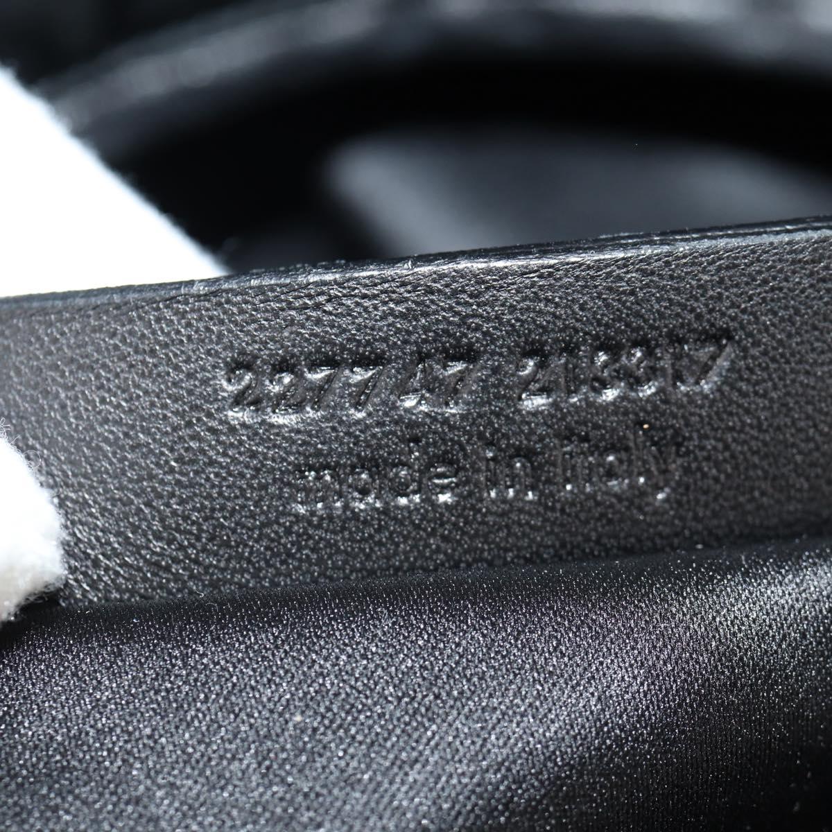 SAINT LAURENT Shoulder Bag Leather Black Silver 227747 Auth yk19763V